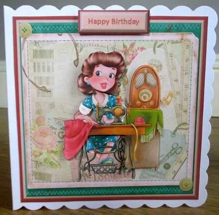 She loves to sew by Johanna Lambert