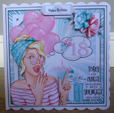 Pop Art 18th Birthday Mini Page Kit  by Johanna Lambert