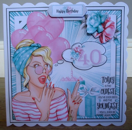 Pop Art 40th Birthday Mini Page Kit  by Johanna Lambert