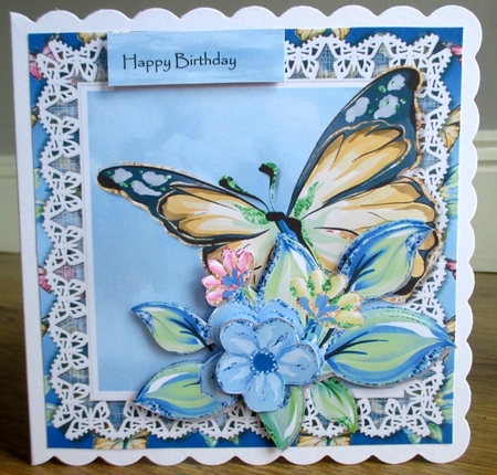 Pretty Flowers and Butterfly Mini Kit by Johanna Lambert
