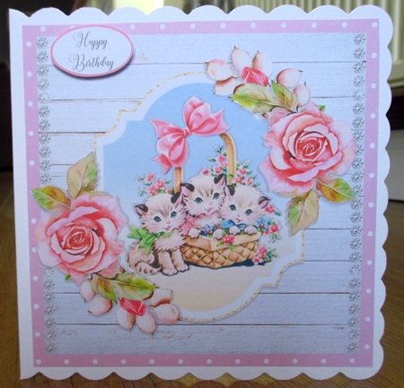 KITTEN BASKET quick card by Johanna Lambert