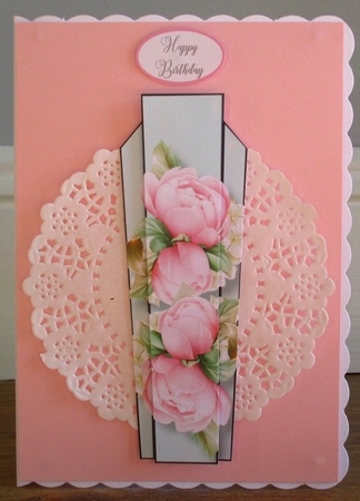 Art Deco Floral Lge DL - Peonies by Johanna Lambert