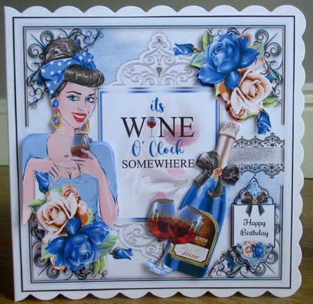 Its Wine OClock Somewhere 02 Mini Page Kit by Johanna Lambert