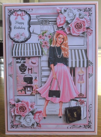 Lets Go Shopping 04 Mini Page Kit by Johanna Lambert