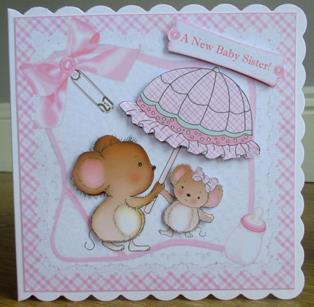 8x8 A new big brother baby girl mini kit by Johanna Lambert