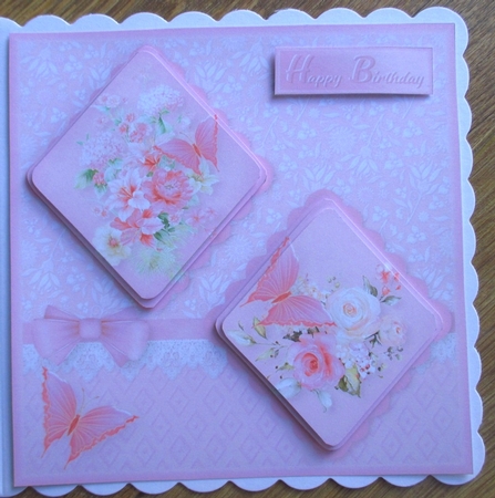 Watercolour Posies - Double Diamond Card Mini Kit by Johanna Lambert