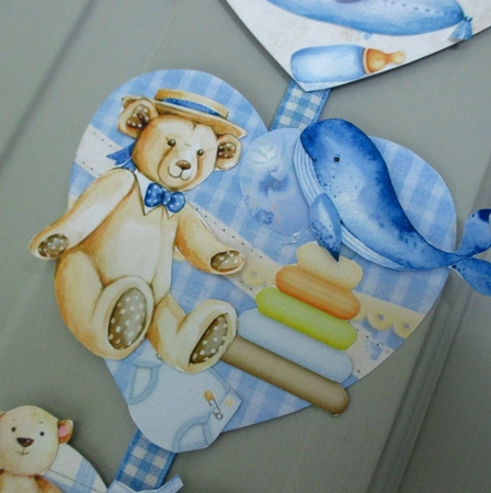 Rock-a-bye Lullaby #2 Hanging Hearts Trio by Johanna Lambert