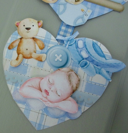 Rock-a-bye Lullaby #2 Hanging Hearts Trio by Johanna Lambert