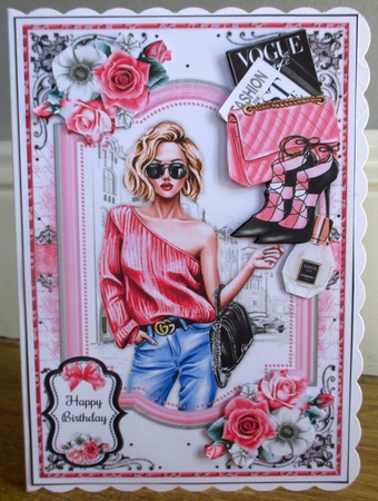 Pink Glam Bumper Mini Page Kits by Johanna Lambert