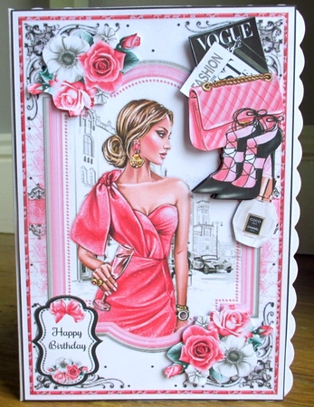Pink Glam Bumper Mini Page Kits by Johanna Lambert