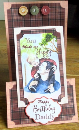 You Make Me Happy - Upright Z-fold Card Mini Kit by Johanna Lambert