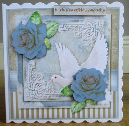 Sympathy  Dove   &  Roses  Mini Kit by Johanna Lambert