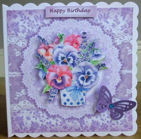 Pretty Pansies Mini Kit by Johanna Lambert