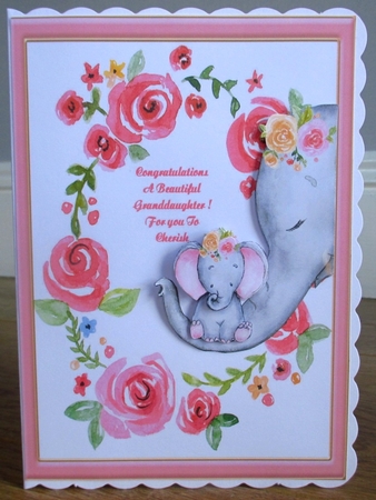 New baby girl  granddaughter sheet  by Johanna Lambert