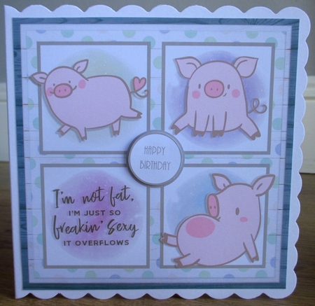 PERFECT PIGGY quick card by Johanna Lambert