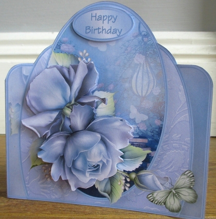 Garden of Roses - Shaped Card Mini Kit by Johanna Lambert
