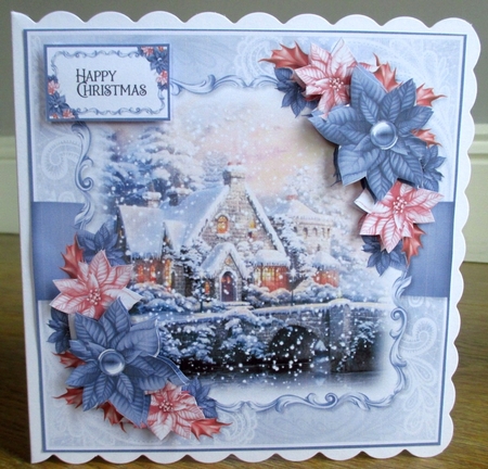 Cottage and Poinsettias Bumper Kit by Johanna Lambert