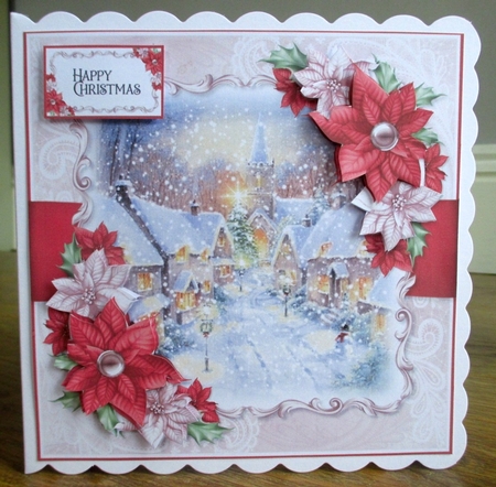 Cottage and Poinsettias Bumper Kit by Johanna Lambert