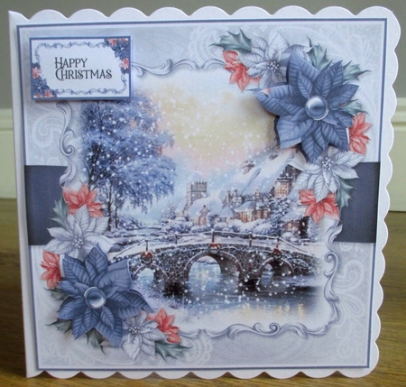 Cottage and Poinsettias Bumper Kit by Johanna Lambert