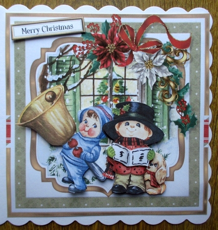 Vintage Christmas Carol Singers by Johanna Lambert