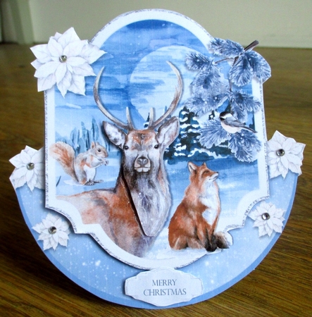 WILD CHRISTMAS rocker card by Johanna Lambert