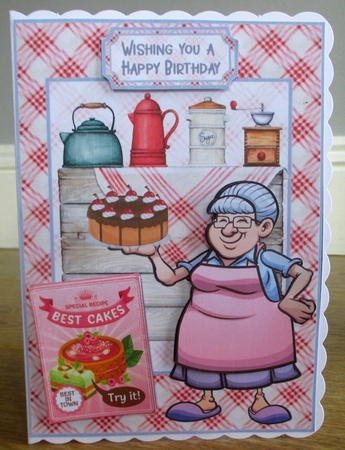 Best cake baker 5x7 by Johanna Lambert