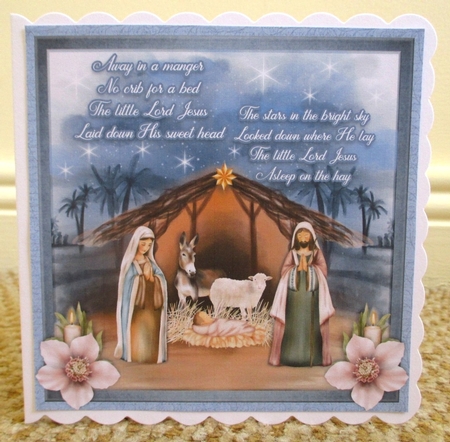 AWAY IN A MANGER quick card by Johanna Lambert