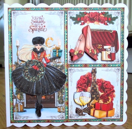 Festive Tis The Season Collage Mini Page Kit by Johanna Lambert