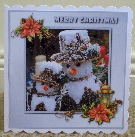 Christmas Snowmen Family Topper by Johanna Lambert