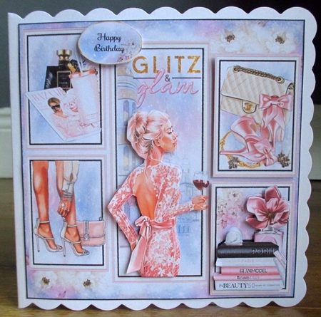 Glitz & Glam Collage Mini Page Kit  by Johanna Lambert