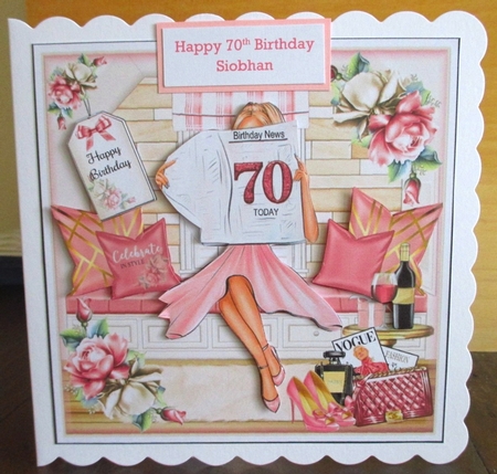 70th Birthday News Mini Page Kit by Johanna Lambert