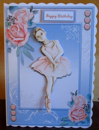 5x7 Birthday Girl Ballet  two  by Johanna Lambert