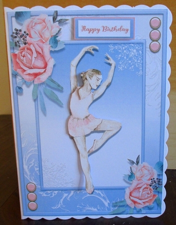 5 X 7  Birthday Girl Ballet  three  by Johanna Lambert