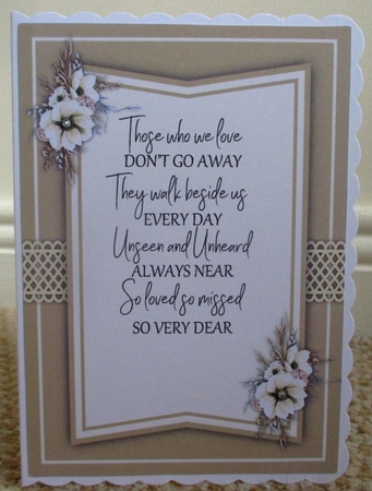 Sympathy Card and Insert  3 by Johanna Lambert