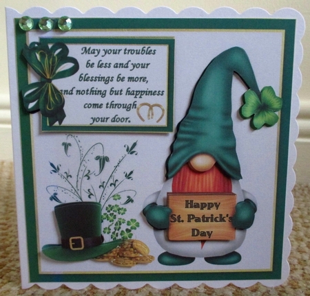 6x6 Irish blessing gnome by Johanna Lambert