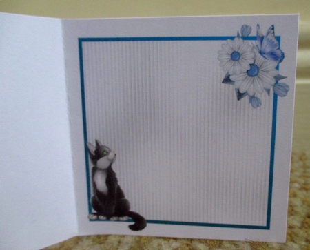 Matching blank insert for the design sheet - Crazy Cat Lady 3 by Johanna Lambert
