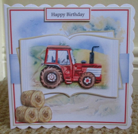 Tractor Farming Open Book Bumper Kit by Johanna Lambert