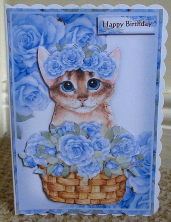 A5 Roses & Kitten Mini Kit by Johanna Lambert