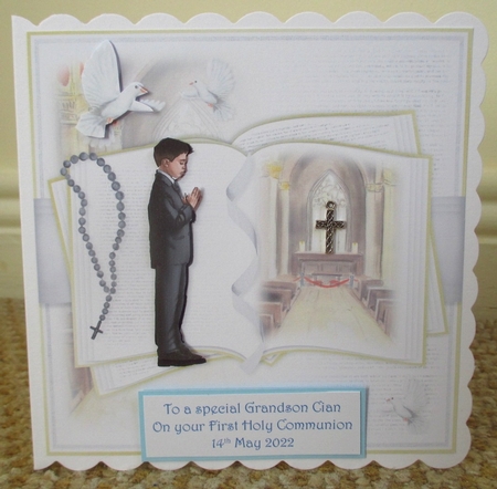 Boy Confirmation open Book Mini Kit  by Johanna Lambert
