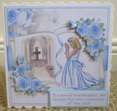 Girl Confirmation Open Book Mini Kit Blue by Johanna Lambert