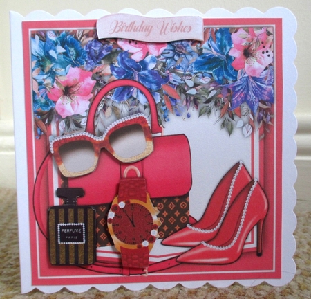 8x8 Mini KIt, Beautiful Pink Fashion Accessories by Johanna Lambert