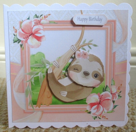 Pink floral animal bumper kit 7x7 by Johanna Lambert