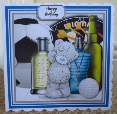 Tatty Teddy Male Birthday or Fathers Day by Johanna Lambert