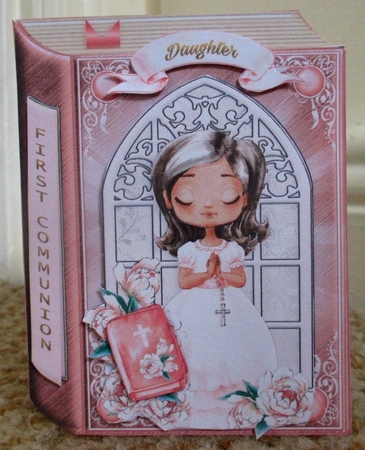 First Communion Book Card Girl-2 by Johanna Lambert