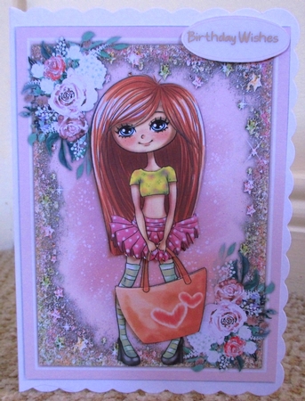 A5, Sparkle and Roses 3 by Johanna Lambert