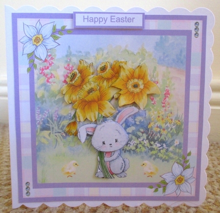 Easter Daffodils Delivery Decoupage Mini Kit by Johanna Lambert