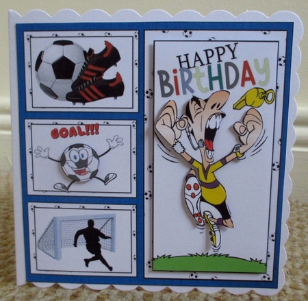 8x8 He loves his soccer birthday/fathers day mini kit by Johanna Lambert