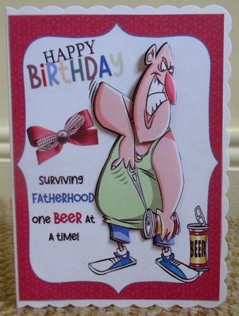 Surviving fatherhood 8x8 & A4 birthday/fathers day mini kit by Johanna Lambert