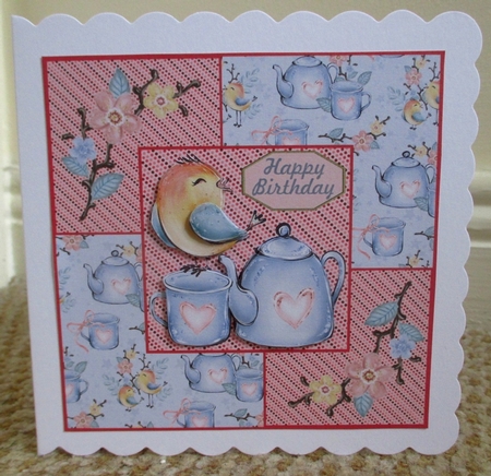 3 panel little bird card front 1 by Johanna Lambert