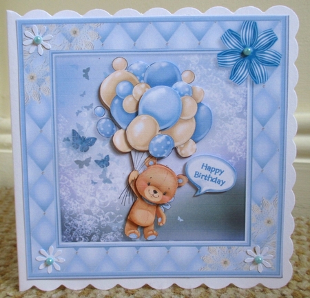 Bear With Balloons Boy (Multi-Use) Mini Kit by Johanna Lambert
